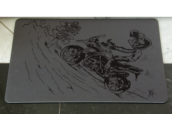 The BEEMER GS door mat print